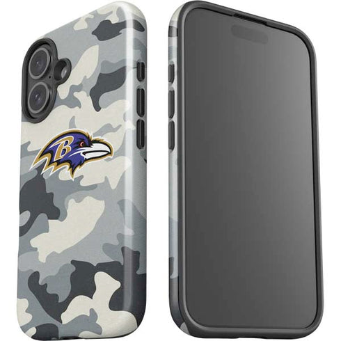 NFL Baltimore Ravens Camo iPhone 16 Impact Case